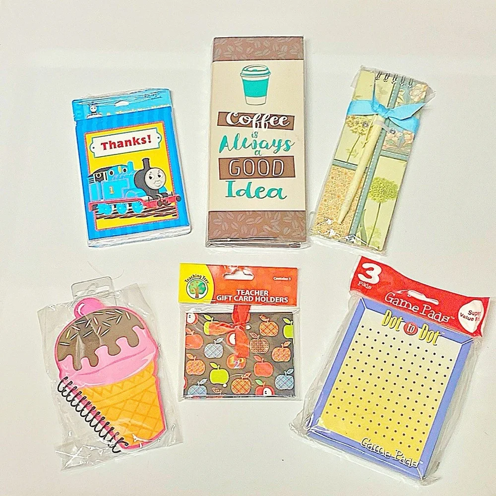 Hallmark Stationery Gift Set Notepads Cards Pens Thank You Novelty Bundle 6pc